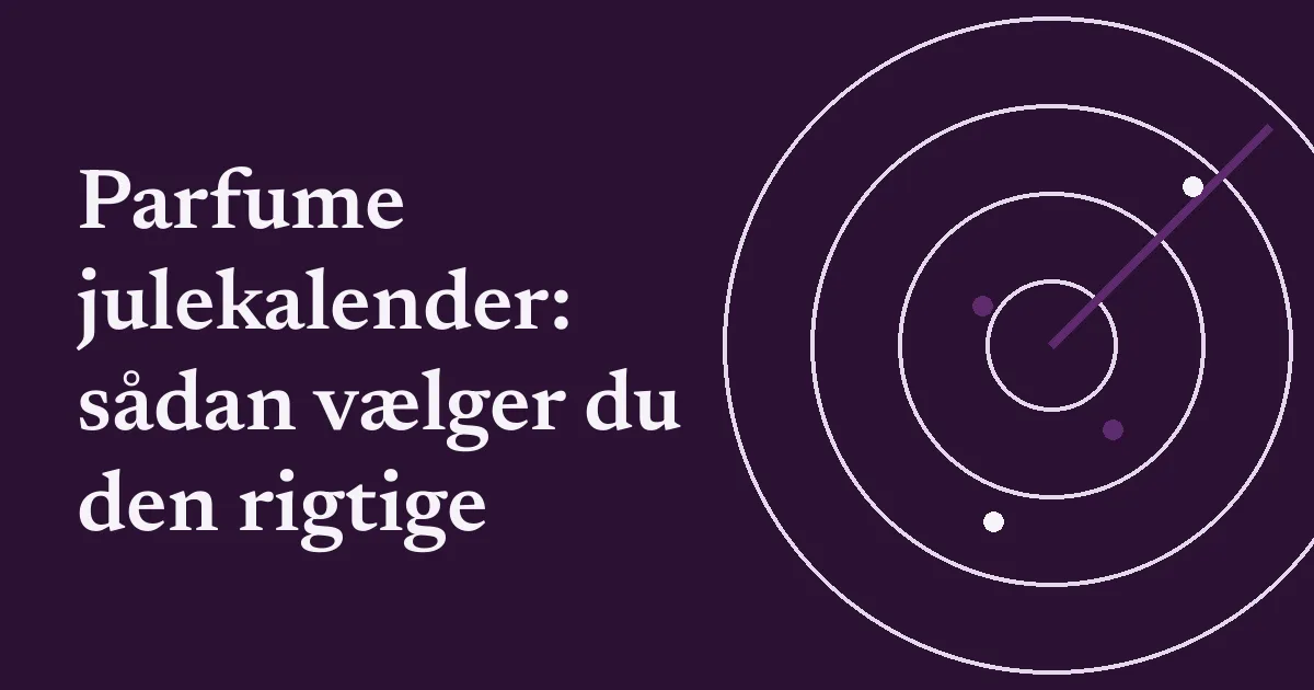 Parfumeflakon på et bord, billede til guiden om parfume julekalender